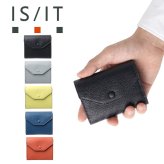 isit シュリー 二つ折り財布 BOX型小銭入れ カード段7 930623
