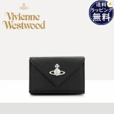 【無料ラッピング】 ヴィヴィアン ウエストウッド Vivienne Westwood 財布 折財布 Envelope 三つ折りウォレット ブラック ブランド 正規品 新品 ギフト プレゼント 人気 おすすめ 誕生日 記念日 クリスマス 送料無料 vwt522431