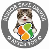 カーサイン 高齢者マーク SENIOR SAFE DRIVER キンカロー マグネット 強力 直径13cm 肉球 日本製 車 ステッカー