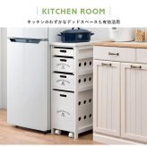キッチンストッカー ストッカー キャスター付き 隙間収納 収納棚 野菜ストッカー リビング キッチン収納 シンプル リビング収納 ランドリー収納 サニタリー収納 省スペース 食品ストッカー 木製 収納家具 インテリア 新生活 整理収納 家具類 収納用