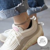 ステンレス チェーンアンクレット 喜平チェーンアンクレット ゴールド シルバー 18KGP シンプルアンクレット 足輪 足首 金属アレルギー対応