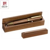 New木製ボールペン 木箱付 文具 筆記具 文房具 ペン ステーショナリー【北海道・沖縄県・離島 配送不可】