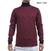 トミーヒルフィガー ゴルフ メンズ ダイヤロゴプリント 長袖ハイネックシャツ TOMMY HILFIGER GOLF THMA481 秋冬モデル お誕生日祝い お祝い 記念品 お父さん 父の日 彼氏 男性 30代 40代 50代 60代  還暦祝い 敬老の日 人気プレゼント プレゼント