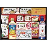 味香門和膳 アマノフーズ＆キッコーマン和食詰合せ [26-7164-050] MKD-40B しょうゆ 混ぜごはんの素 フリーズドライ みそ汁 白子のり キャノーラ油 だしの素 詰め合わせ セット 常温 保存食 お返し 内祝い ギフト