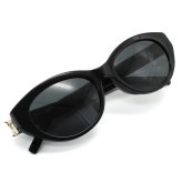 サンローラン Saint Laurent サングラス アジアンフィット UVカット アイウェア キャットアイ フォックス SL M148/F-001 メンズ レディース ユニセックス ブラック 国内正規品