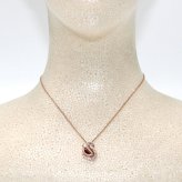 スワロフスキー SWAROVSKI ネックレス ダンシングスワン Swan 5732413 スワン ペンダント アクセサリー レディース ローズゴールド+レッド 海外正規品