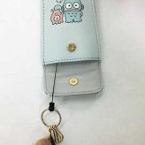 ハンギョドン リール付きキーケース サンリオ キャラクター ランドセル 鍵ケース キーカバー 子供用 通学 防犯 キーホルダー 合成皮革 おしゃれ かわいい グッズ