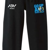 バレーボール スウェットパンツ メンズ レディース 裏パイル スエット ルームウェア スポーツ ジャージ 綿100 長ズボン 名入れ おしゃれ 文字入れ無料 「GO UP AND NEVER GIVE UP」 アートワークスコウベ 【送料無料】