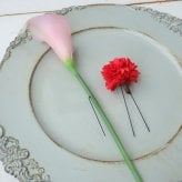 胡蝶蘭の髪飾りセット 桜 カラー アーティフィシャルフラワー 和装 成人式 卒業式 結婚式 金箔付 213