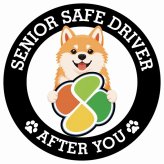 カーサイン 高齢者マーク SENIOR SAFE DRIVER 秋田犬 ステッカー シール 直径13cm 肉球 日本製 車