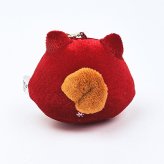 忠犬もちしば 赤色だるま ぬいぐるみボールチェーン