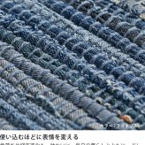ラグ カーペット マット デニム 綿100％ おしゃれ 西海岸 ヴィンテージ ブルックリン 男前インテリア ホット 対応 オールシーズン インド製 コットン エスニック アメカジ 北欧 リビング 寝室 一人暮らし 130×190 190×190 新生活