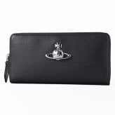 ヴィヴィアンウエストウッド Vivienne Westwood 長財布 ラウンドファスナー 小銭入れ付き ウォレット レディース ブラック 5106005TW L00F7 N401 送別会 誕生日 お中元 結婚祝い 結婚式 彼氏 息子 夫 男性 彼女 妻 女性 財布 高級 父の日 母の日【スペシャルラッピング660円(別売り)】 即日発送ファッション小物 ホワイトデー