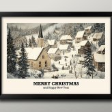日本製 メリー クリスマス Xmas Christmas サンタクロース ビンテージイラスト A3 サイズ ポスター アート おしゃれ 絵画 インテリア 北欧 イラスト マット紙 艶消し アートパネル 額 フレーム デザイン 壁掛け ギフト 新築祝い ディスプレイ  速達 送料無料