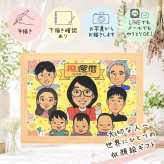 記念日のギフトに、見ると笑顔になる似顔絵を贈りませんか。 ギフト 似顔絵 還暦 贈り物 手描き 名入れ プレゼント 記念日 お祝い 敬老の日 長寿 大人数 祖父母 ご両親 家族 名入れ 下書き確認 修正無料 喜ばれる 似てる 宝物 親孝行 60歳 還暦祝い 古希 宝物 喜寿祝い 白寿祝い 引っ越し 百寿祝い メモリアルギフト 贈答品 傘寿祝い ホワイトデー 感謝の品 同窓会 結婚祝い イラスト