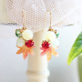 もみじ紅葉ピアス/イヤリング【日本製】秋