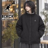  KANGOL カンゴール ブルゾン ジャケット リバーシブル レディース メンズ ボア ハイネック ダブルジップ 防寒 ブランド ロゴ ゆったり おしゃれ ストリート カジュアル アウター 高校生 秋 冬 M L LL 2026FW Karlas 別注