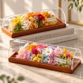 プリザーブドフラワー 結婚祝い プレゼント 友達 内祝い 【エクロール】花 友人 かわいい 記念日 開店祝い おしゃれ フレーム ギフト 開業祝い 開院祝い バラ 誕生日 母の日 還暦祝い 米寿 還暦 アレンジ お祝い 敬老の日 小さめ 喜寿 ミニ