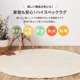 ラグ カーペット 国産高機能 ララ 約130×190cm 防ダニ 抗菌 防臭 防音 防炎 制電 日本製 ナイロン 無地