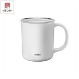 ハリオ セラミックコーティング 真空二重保温マグ 350mL ホワイト マグカップ ステンレスマグ 保温保冷 カップ【北海道・沖縄県・離島 配送不可】
