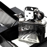 ZIPPO ライター アンティーク シルバー ニッケル 古美仕上げ 銀 ジッポ ロゴ クラシック エッチング彫刻 おしゃれ かっこいい メンズ ギフト プレゼント