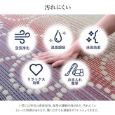 夏ラグ 夏用カーペット い草ラグ 和モダン柄 インテリア 節電 夏用 涼しい おしゃれ おすすめ 湿度調節 消臭効果 お手入れ簡単 約191×250cm
