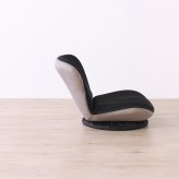 高座椅子 カム 回転式 リクライニング 完成品 360度回転 ブラック・ベージュ W52×D58~92×H52cm座面高15cm 座椅子 リクライニングチェア パーソナルチェア 肘付き ブラック ベージュ おしゃれ