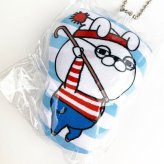 ヨッシースタンプ うさぎさん ヨッシースタンプ × ウォーリーをさがせ！ クッションキーホルダー キーホルダー クッション ふわふわ