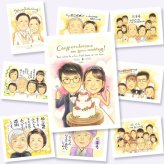 ウェルカムボード 似顔絵 贈り物 名入れ プレゼント 手描き ギフト 結婚式 婚礼 ウェディング 結婚祝い ウェルカムボード カップル 両親 新郎 新婦 修正無料 下書き確認 名入れ そっくり かわいい 一生もの 親孝行 思い出 一生もの ウェディング ブライダル 披露宴 引っ越し 色紙 贈答品 感謝 バレンタインデー クリスマス 古希祝い 記念日 闘病中の方への励まし