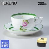 ヘレンド HEREND ティーカップ＆ソーサー ウィーンのバラ 洋食器 200ml 手描き 724000 VRH 724 【00724000-VRH】 内祝い 洋食器 送別会 誕生日 お中元 結婚祝い 結婚式 高級【スペシャルラッピング660円(別売り)】 父の日 母の日 即日発送 成人祝い ホワイトデー