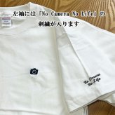 名入れ無料 名前入りTシャツ tシャツ カメラ 厚手 メンズ レディース 半袖 クルーネック ワンポイント刺繍 ユニセックス S M L XL 6.2オンス コットン 綿 ホワイト 白 ブラック 黒 アッシュ ライトグレー ネイビー 紺 母の日 プレゼント【t38】【送料無料】