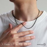 ステンレス 喜平ネックレス チェーンネックレス 幅5タイプ 長さ3サイズ ブラックネックレス 6面カット 細身 太め 極太 シンプル 重厚感 普段使い メンズ 男性 金属アレルギー対応