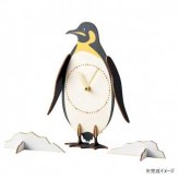 クロックパズル ペンギン 木製 置時計 組み立て 工作キット 動物 子供 知育玩具 インテリア 雑貨 おしゃれ プレゼント ギフト 大人 趣味 クラフト パズル時計 セトクラフト
