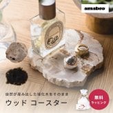amabro アマブロ WOOD COASTER ウッドコースター 木のコースター 木製コースター 木製 珪化木 村上美術 コースター プレート