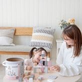知育玩具 2歳から 木製 積み木 ウドゥンブロックス 50ピース 3色展開 おもちゃ 出産祝い 誕生日プレゼント 男の子 女の子 レーベルレーベル