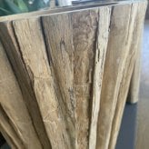 植木鉢 おしゃれ 木製 大型 丸型 16.5号 15号 11号 チークウッド コニック L M Sサイズ 鉢カバー 高級 北欧 室内 屋内 屋外 兼用 観葉植物用 サボテン 特大 玄関 インテリア プランター 深型