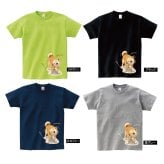 【Tシャツ 半袖 】276 柴犬ドリル 柴犬 ブルブル 回転 ぶるぶる 犬 大きいサイズ リンクコーデ オリジナル デザイン メンズ レディース キッズ [ 5.6オンス 厚手 綿100% 豊富なカラー ] コットン シャツ