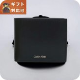カルバンクライン CALVIN KLEIN RAISED EW BILLFOLD WITH COIN 二つ折り財布 二折財布 lv04d1163g-ub1 メンズ BLACK