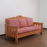ソファ FARMER 無垢材 パイン材 天然木 1人掛け・3人掛け W75xD85xH96cm座面高42cm ソファー リビング 一人暮らし ライトブラウン おしゃれ 新生活