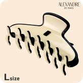 アレクサンドル ドゥ パリ ヘアクリップ レディース ブランド ALEXANDRE DE PARIS パリジェンヌLクリップ ACCL-17630-03-Y ベージュ ブラック