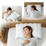 枕 カバー付き ふわふわ 肌触り 肌に優しい 安眠 高級 雲枕 おすすめ 洗える 清潔感 約43×63cm 雲のような肌触りの枕 ポリエステル ウレタン まくら ピロー 枕寝具 寝具用品 寝室用 寝室用品 インテリア 柔らか