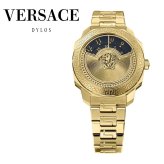 ヴェルサーチェ 腕時計 メンズ レディース ゴールド ブラック 38mm VERSACE DYLOS ディロス スイス製 ユニセックス メンズ腕時計 高級 ブランド おしゃれ プレゼント ギフト 成人 卒業 入学