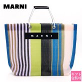 マルニ MARNI トートバッグ マルニマーケット フラワーカフェ ストライプバッグ ミレー SHMHR08A01 TN296 STV35 メッシュ レディース 大容量 軽量 ブランド 新品 ギフト プレゼント
