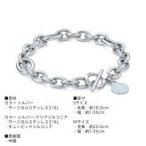 ライオンハート コンフォート チェーンブレスレット アズキ サージカルステンレス シルバー クリアジルコニア 金属アレルギー対応 メンズ ブランド