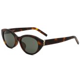 サンローラン Saint Laurent サングラス アジアンフィット UVカット アイウェア キャットアイ フォックス SL M148/F-003 メンズ レディース ユニセックス ハバナ+グレー 国内正規品