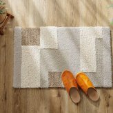 ラグ カーペット 45x60cm ロマーノ 玄関マット フック 日本製 キッチンマット