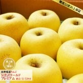 糖度12度保証 長野県産りんご シナノゴールド プレミアム ご贈答 果物 フルーツ お取り寄せ 産地直送 【送料無料(一部地域除く)】