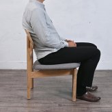 ダイニング家具 ダイニングチェア ロータイプ 木製 1脚 クッション 無垢材 チーク シンプル おしゃれ 北欧 ナチュラル テイスト インテリア 家具 レストラン カフェ