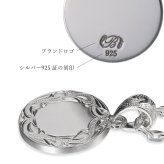 ハワイアンジュエリー ネックレス イニシャル シルバー ネックレス 刻印 無料 誕生石入れ可 ラウンド シルバー925 ギフトラッピング可能 長さ選べる メンズ レディース プレゼント ハロウィン 【品番：CG-SP316】