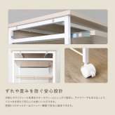 デスク チェア ヴィンテージ調 ミニ スライド棚付き 幅60cm コンパクト PC ワーク 収納付き キャスター付き 省スペース 在宅ワーク 作業机 木目調 おしゃれホワイト 新生活